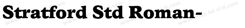 Stratford Std Roman字体转换